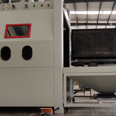 渝北无尘喷砂机半自动模具喷砂机