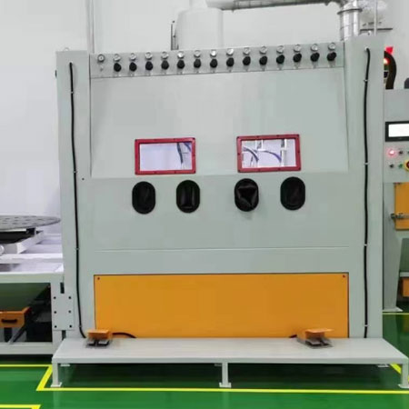 渝北高效生产，从箱体手动喷砂机开始，提升零部件质量